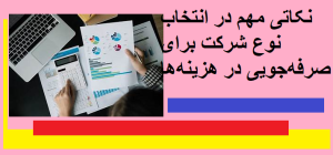 نکاتی مهم در انتخاب نوع شرکت برای صرفه‌جویی در هزینه‌ها