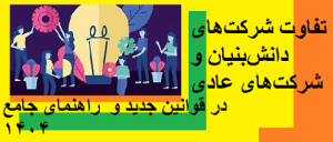 تفاوت شرکتهای دانشبنیان و شرکتهای عادی در قوانین جدید | راهنمای جامع ۱۴۰۴